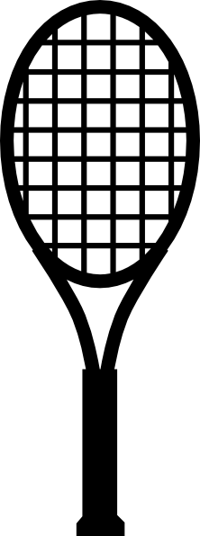 222x596 Tennis Racket Clip Art Free Vector 4vector