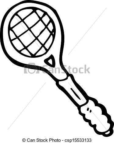 374x470 Cartoon Tennis Racket.