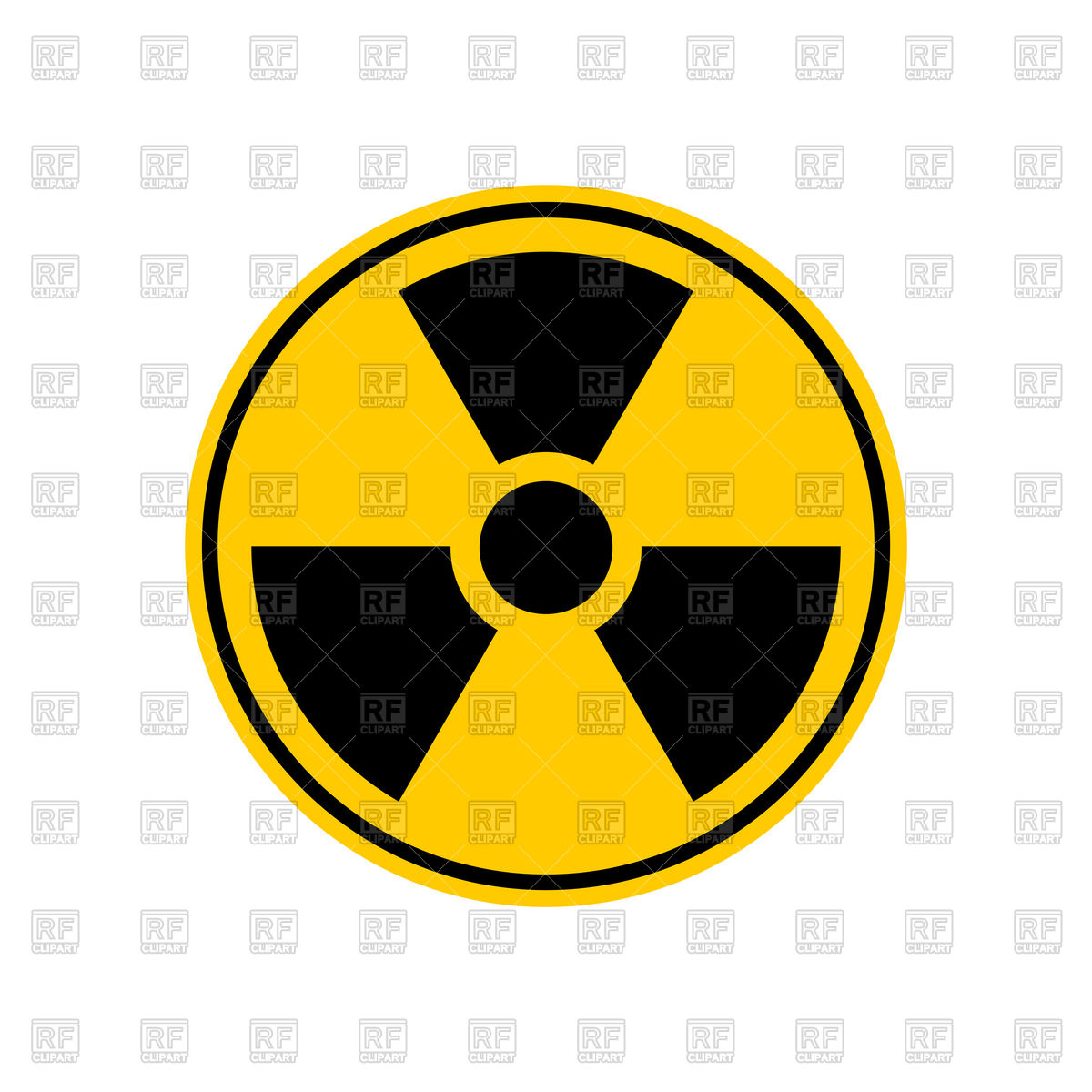 1200x1200 Radiation Danger Sign Vector Image Vector Artwork Of Signs