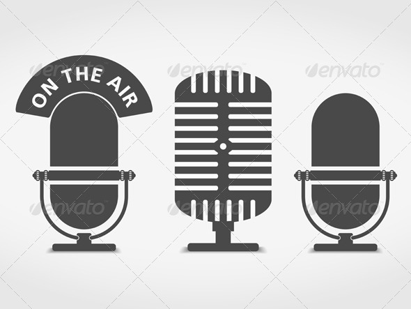 590x443 Microphone Icons By Human Graphicriver