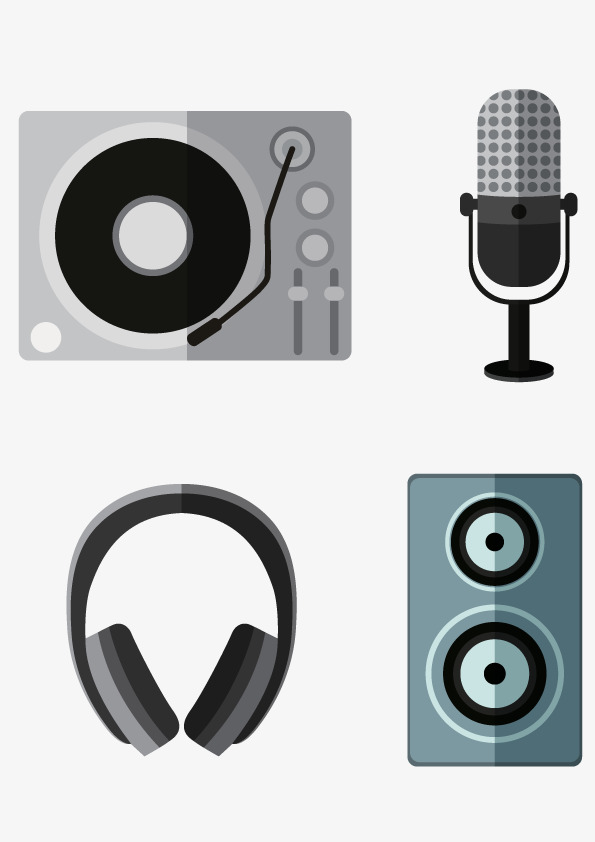 595x842 Science Radio Microphone Vector, Science Vector, Microphone Vector