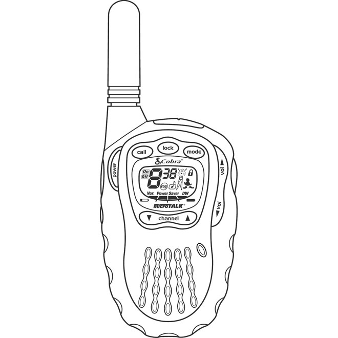 660x660 Two Way Radio Vector Clip Art