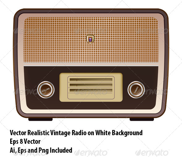 590x511 Vintage Radio By Kovacevic Graphicriver
