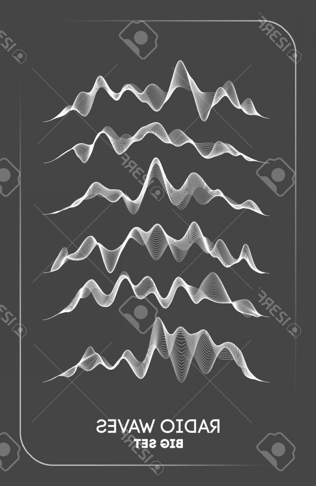 1014x1560 Photostock Vector Radio Waves Vector Radio Frequency