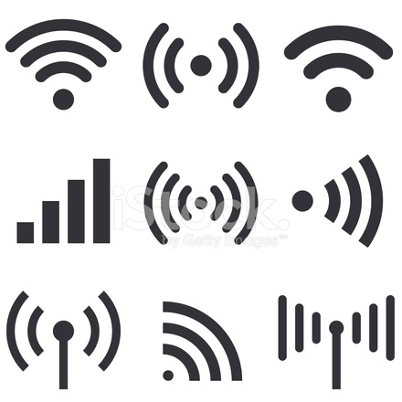 440x440 Radio Waves Stock Vector