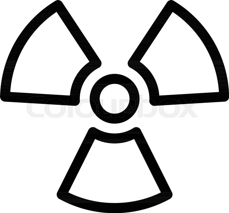800x745 Radioactive Nuclear Symbol Stock Vector Colourbox