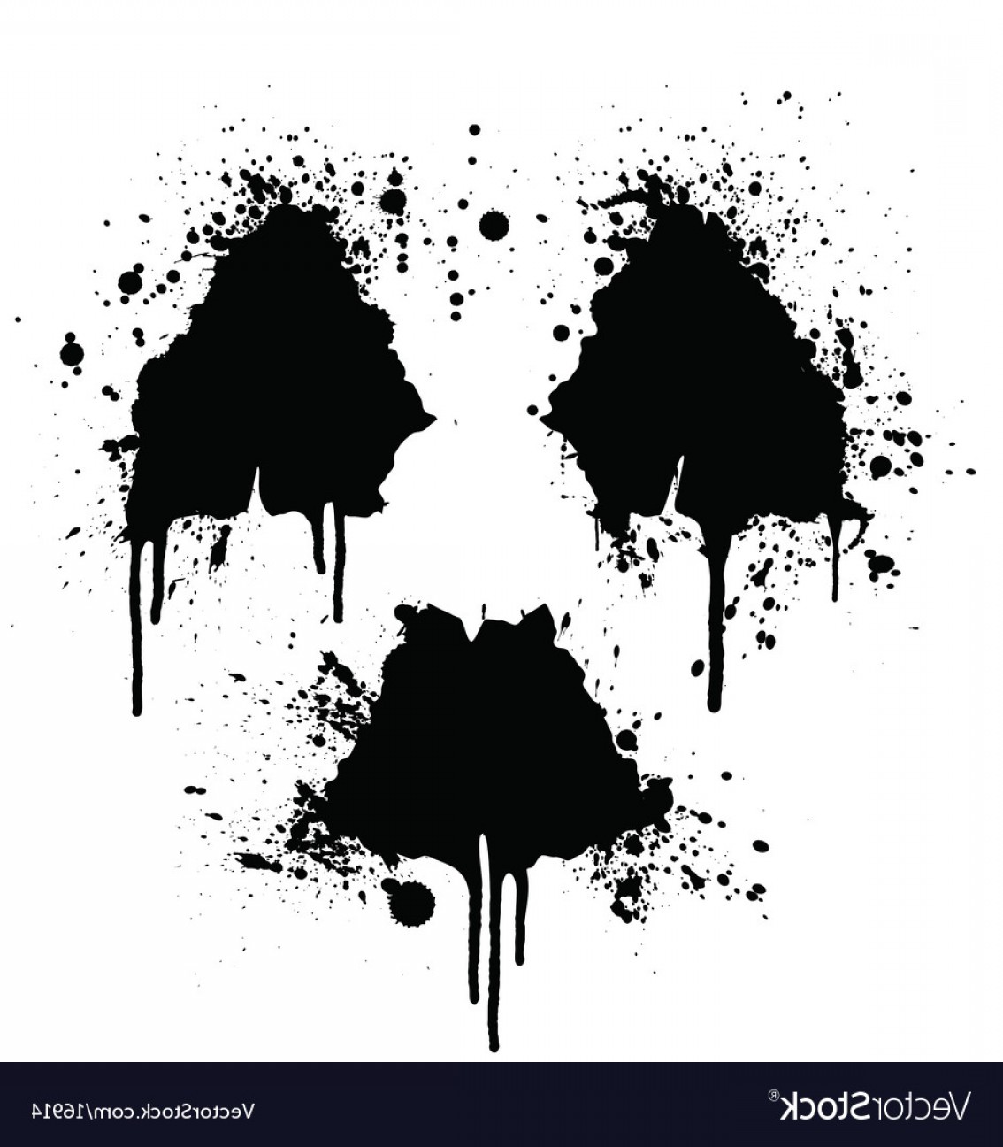 1134x1296 Radioactive Symbol Ink Splatter Vector Sohadacouri