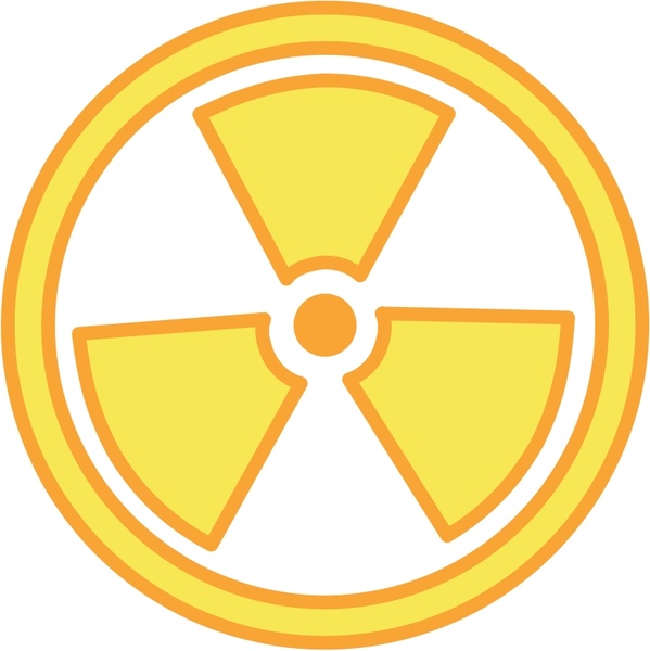 599x600 Radioactive Warning Free Vector In Open Office Drawing Svg ( .svg