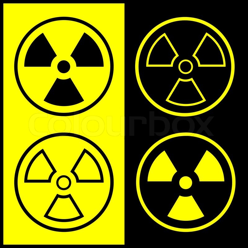 800x800 Vector Radiation Symbol Icon Stock Vector Colourbox