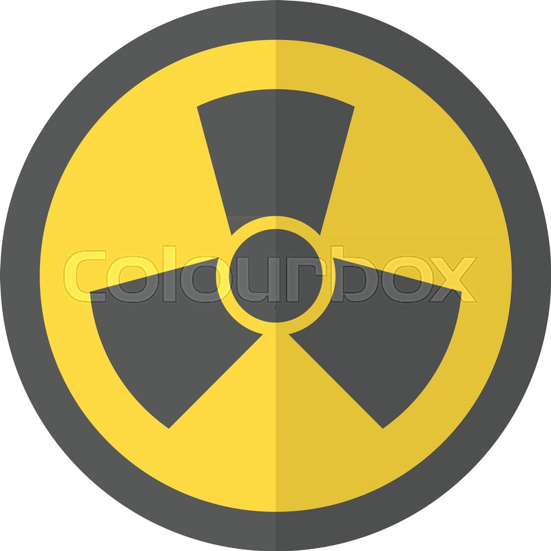800x800 Radioactive Icon. Flat Illustration Of Radioactive Vector Icon For