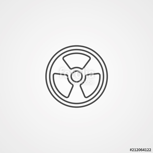 500x500 Radioactive Vector Icon Stock Image And Royalty Free Vector Files