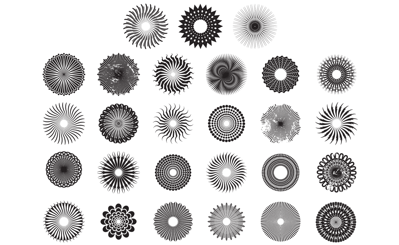 1270x778 Adobe Illustrator Circle Pattern Vector Pack