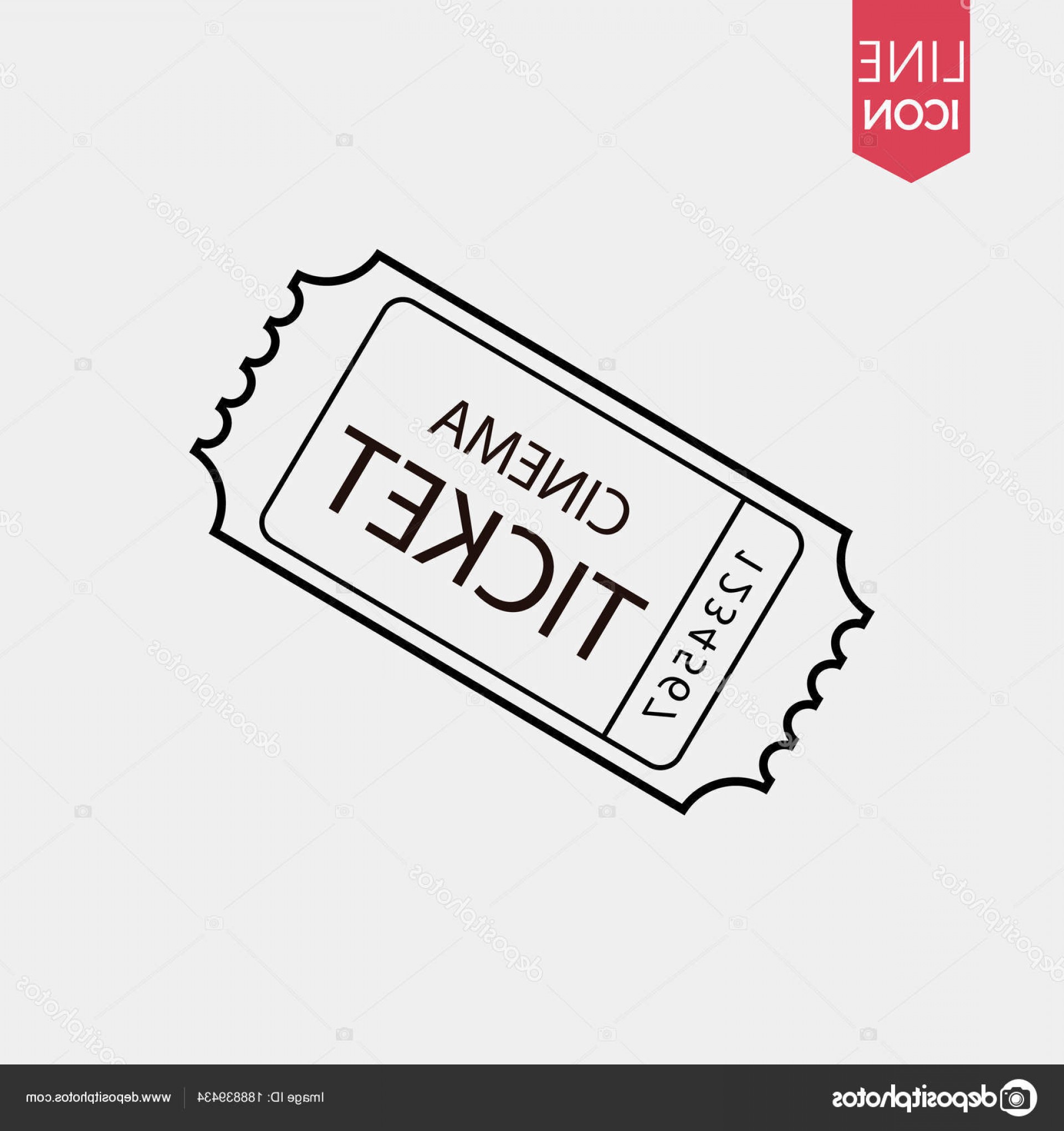 1920x2040 Stock Illustration Retro Cinema Ticket Icon Vector Arenawp