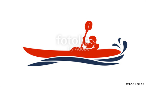 500x301 Single Rafting Vector Stock Image And Royalty Free Vector Files