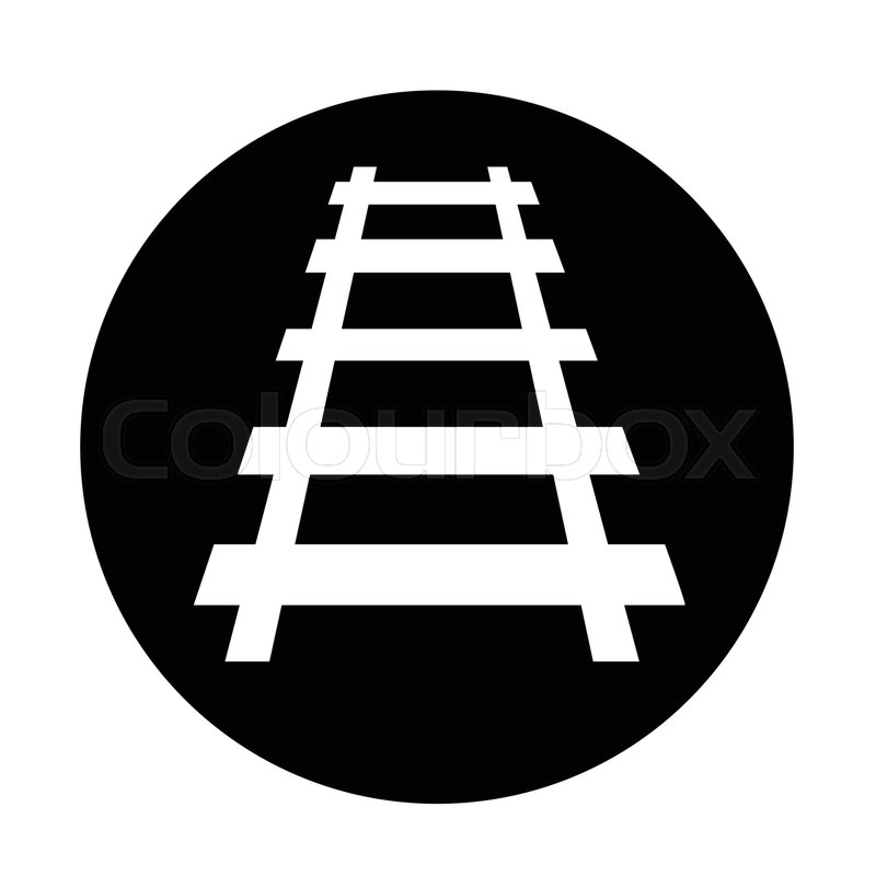 800x800 Railway Track Icon Illustration Design Stock Vector Colourbox