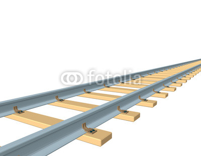 400x311 Railway Track. 3d Vector Illustration. Buy Photos Ap Images