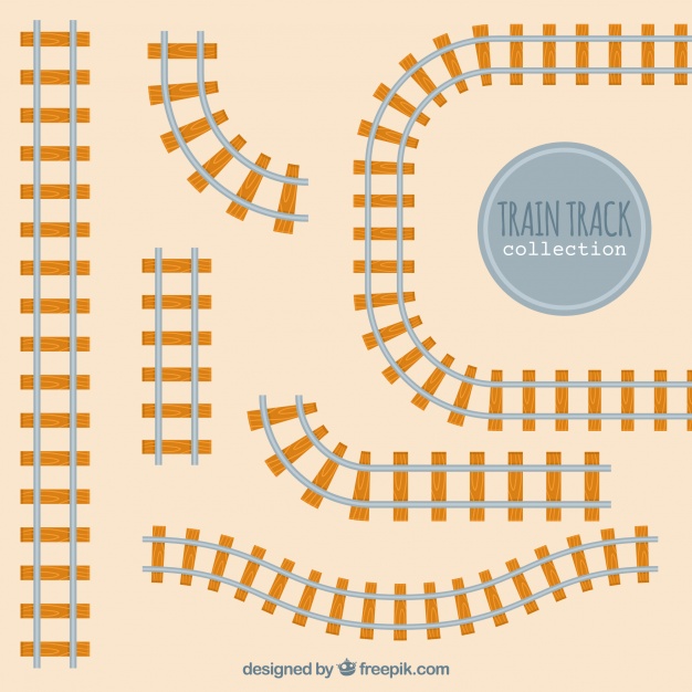 626x626 Railway Tracks In Flat Design Vector Free Download