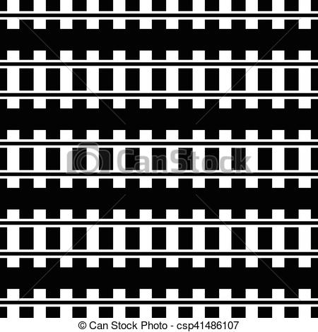 450x470 Illustration W Railway Track, Rail Road Silhouette.