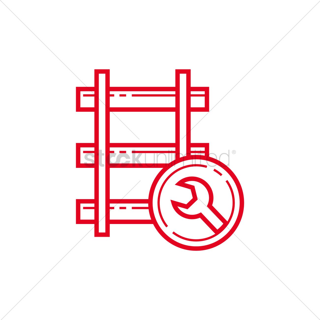 1300x1300 Rail Track Maintenance Icon Vector Image