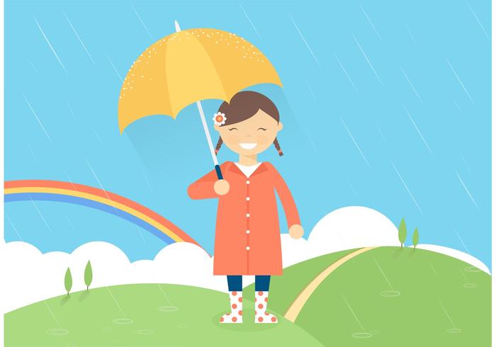 700x490 Rain Free Vector Art