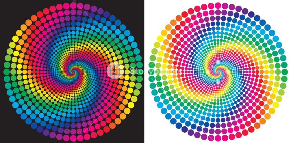 1000x497 The Rainbow. Vector. Royalty Free Stock Image