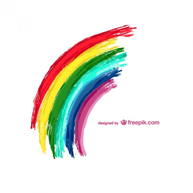 626x626 Watercolor Rainbow Vector Free Download
