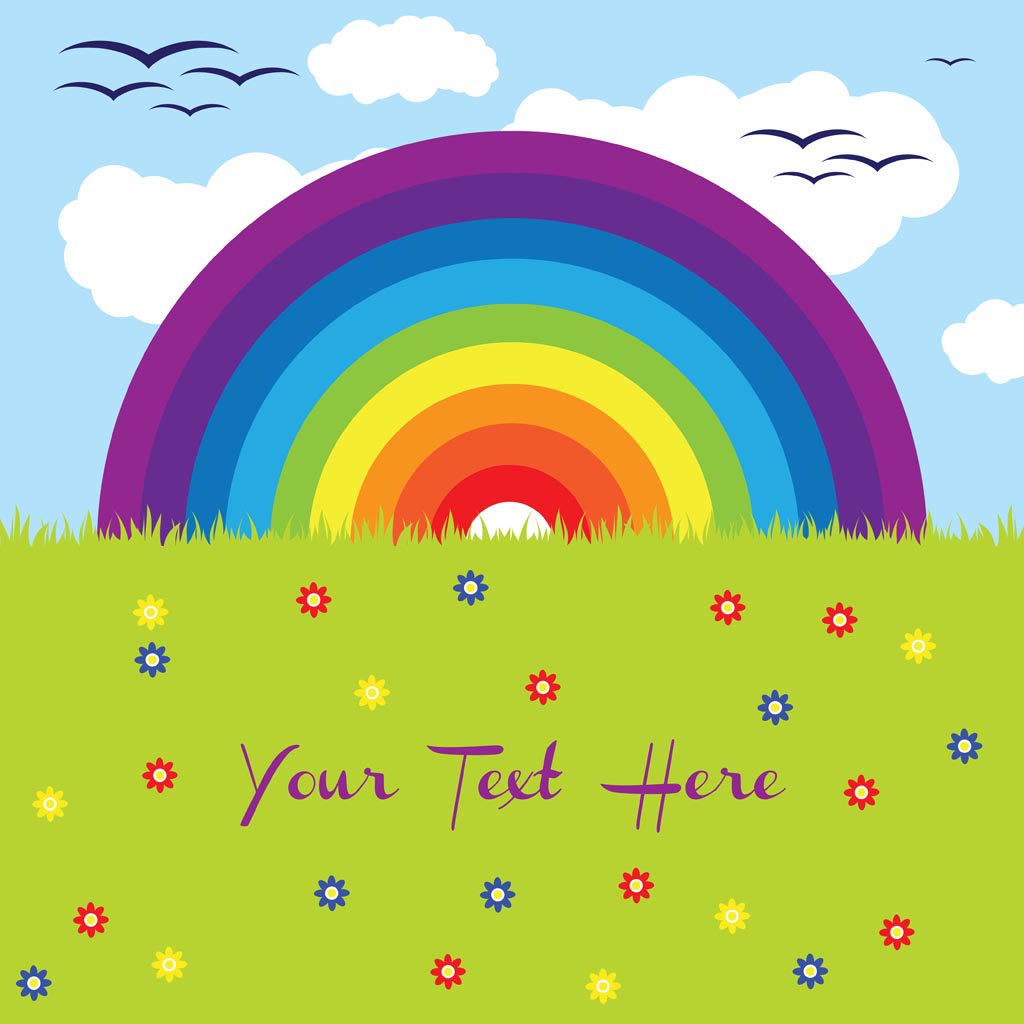 1024x1024 Rainbow Vector Vector Art Amp Graphics