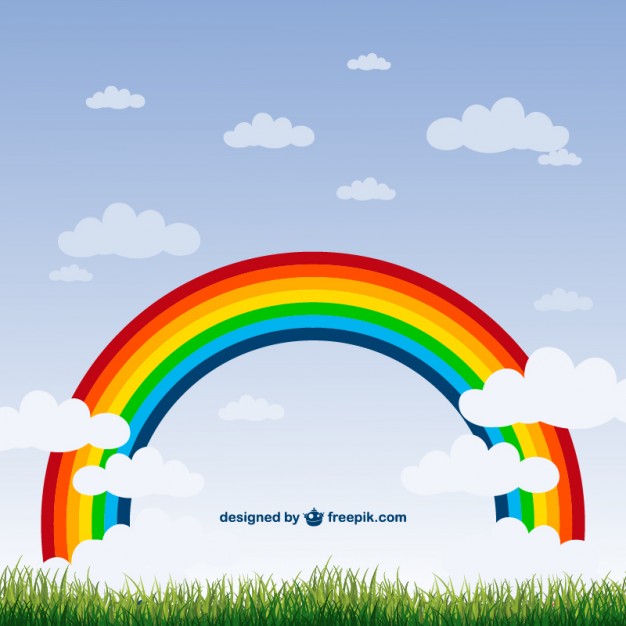 626x626 Rainbow Nature Vector Vector Free Vector Download In .ai, .eps