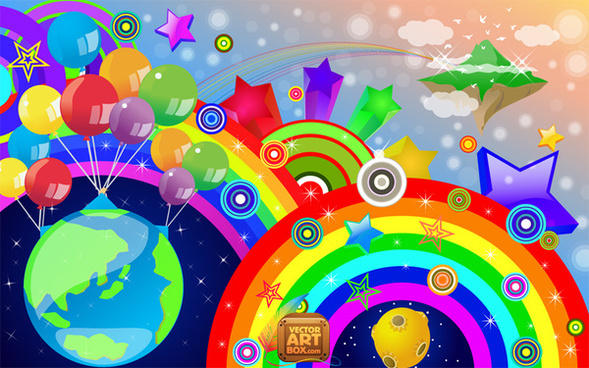 589x368 Free Rainbow Vector Png Images, Backgrounds And Vectors For Free