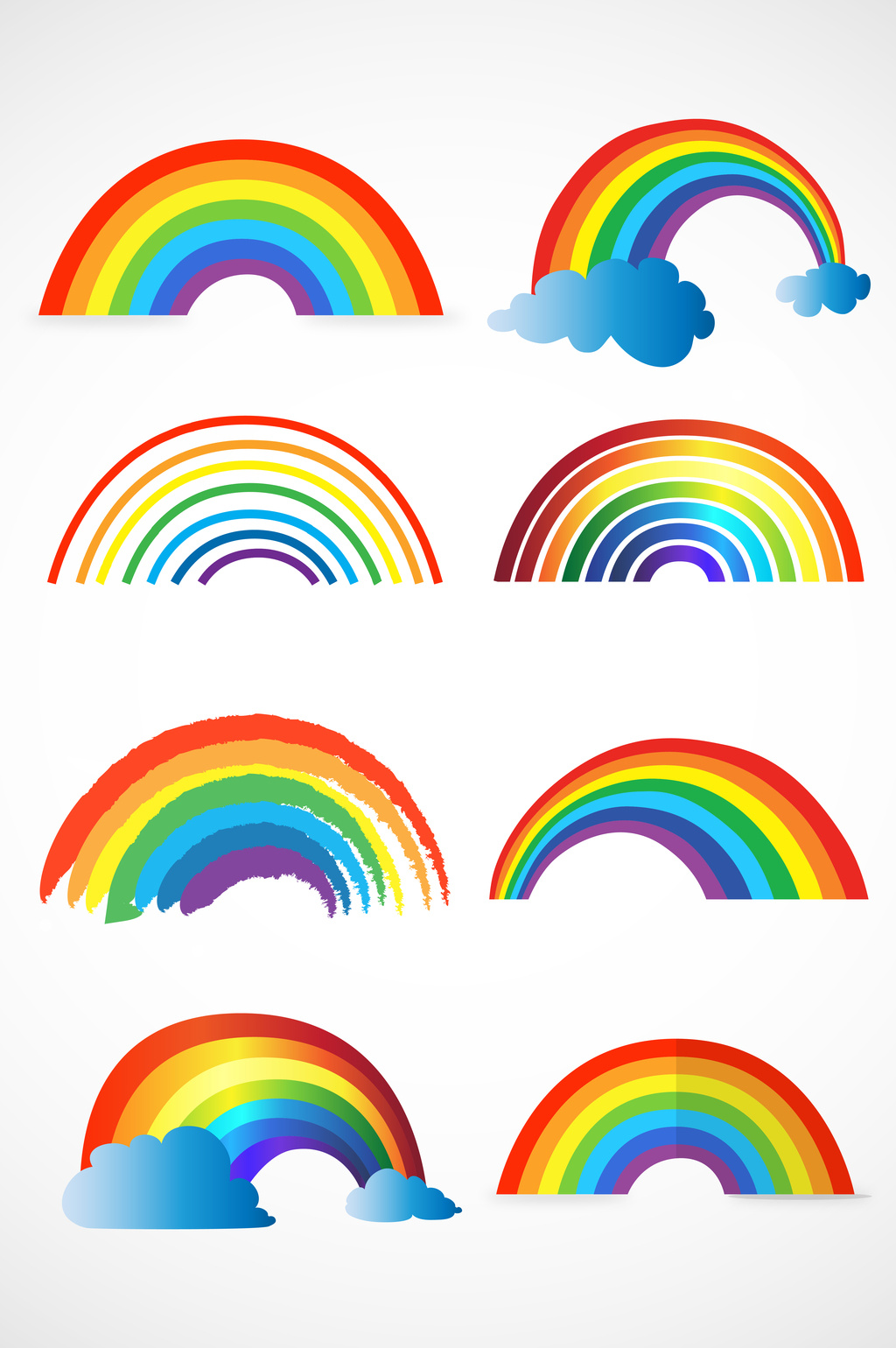 1024x1540 Rainbow Vector] Png Images,vector And Psd Free Download