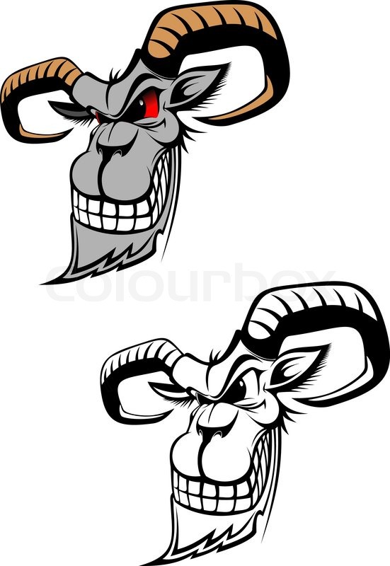551x800 Wild Ram As A Tattoo Or Symbol Isolated On White Stock Vector
