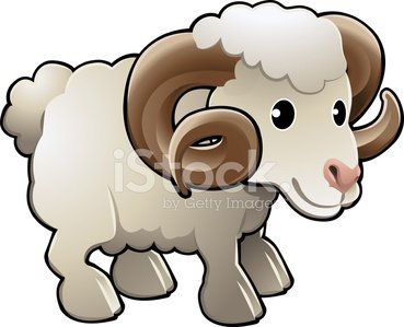 369x299 Cute Ram Sheep Farm Animal Vector Illustration Stock Vectors