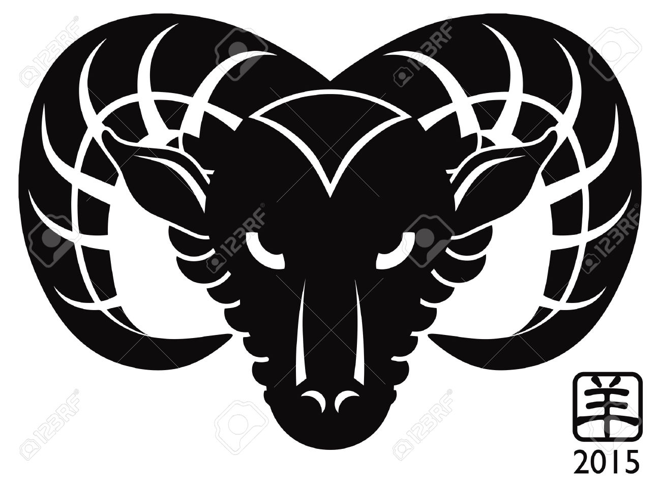 1300x958 Free Black White Clipart Ram Head Silhouette