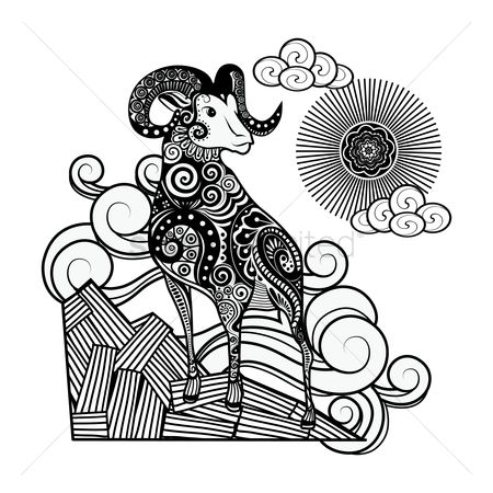 450x450 Free Ram Horns Stock Vectors Stockunlimited