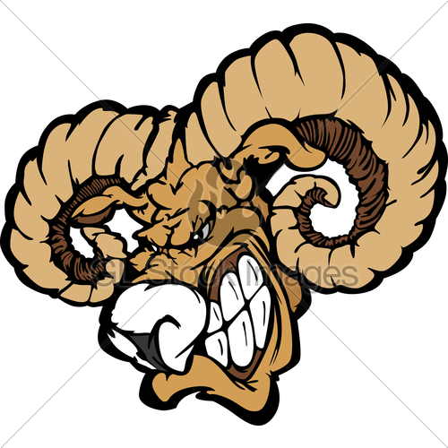 500x500 Ram Mascot Cartoon Vector Illustration Gl Stock Images