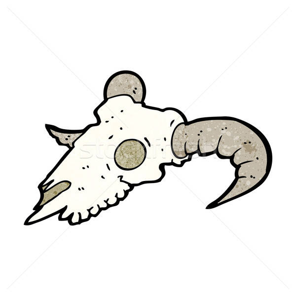 600x600 Cartoon Ram Skull Vector Illustration Lineartestpilot ( 4920029