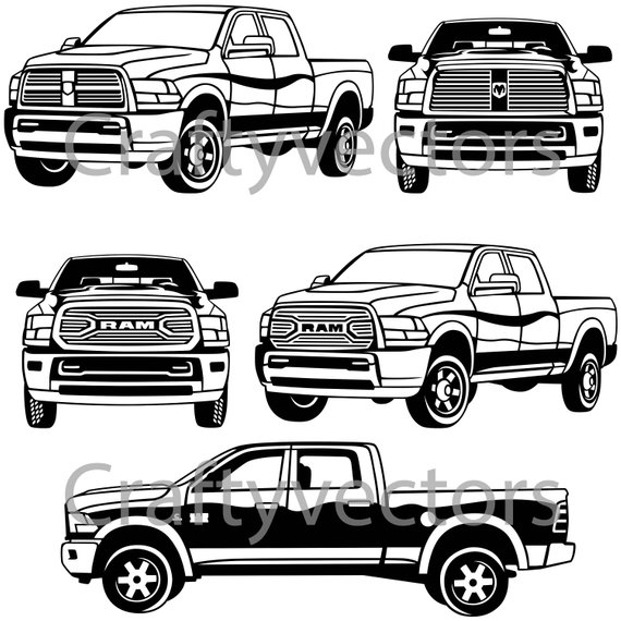 570x570 Dodge Ram Vector Etsy