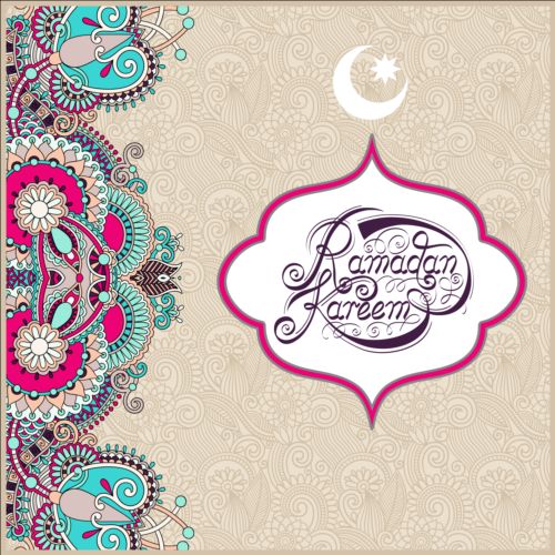 500x500 Muslim Styles Ramadan Kareem Background Vector 12 Free Download