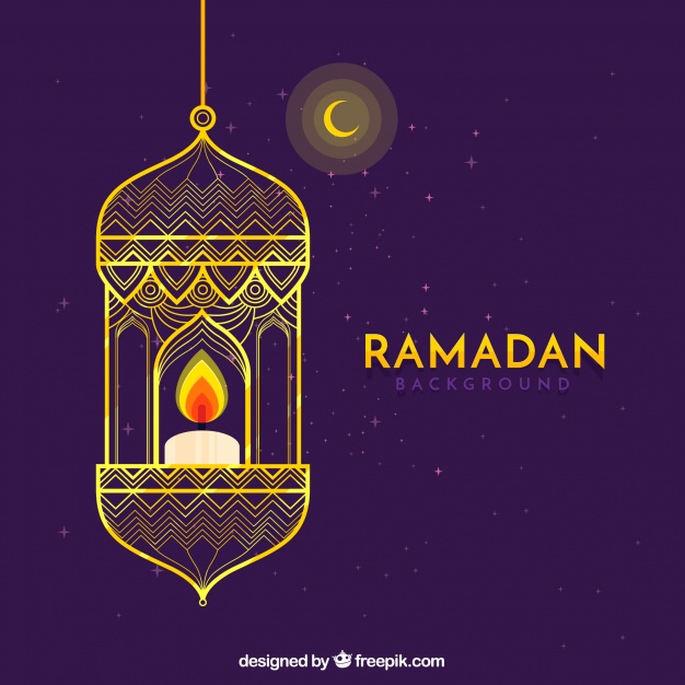 626x626 Ramadan Background With Lamp In Flat Style Vector Free Download