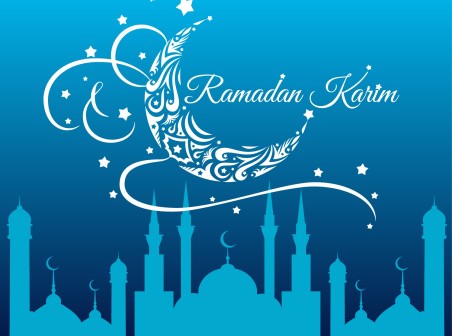 452x336 Blue Ramadan Background Vector Free Vector Background Download