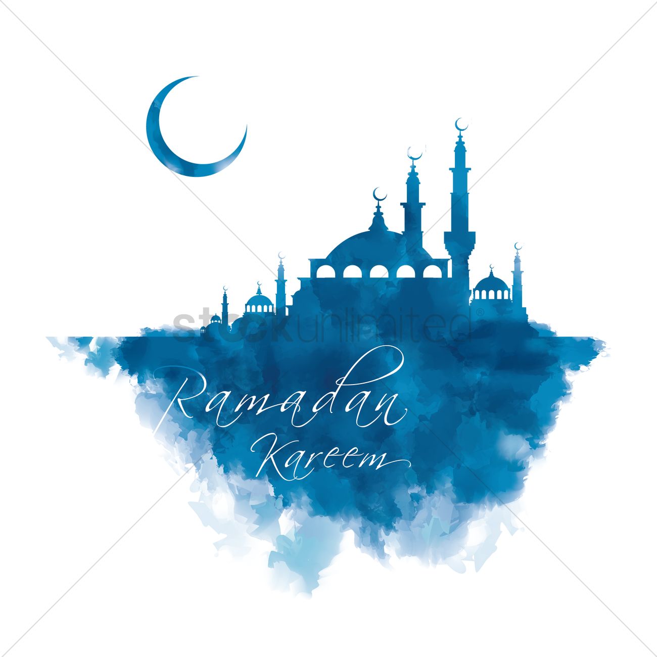 1300x1300 Ramadan Kareem Greeting Vector Image