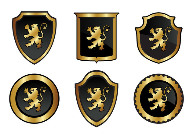 632x443 Gold Lion Rampant Vector Free Vector Download 337637 Cannypic
