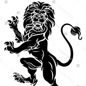 300x300 Golden Crest Design With Rampant Lions Vector Rongholland