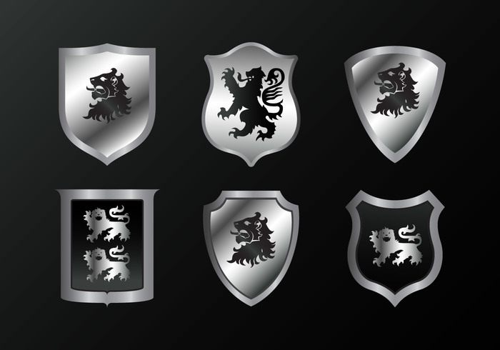 700x490 Silver Lion Rampant Vector