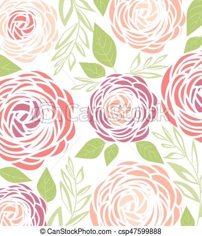 403x470 Vector Ranunculus Flower. Vector Illustration Of Ranunculus Flower