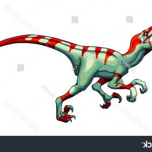 300x300 Cartoon Raptor Vector Illustration Dinosaur Eps Sohadacouri