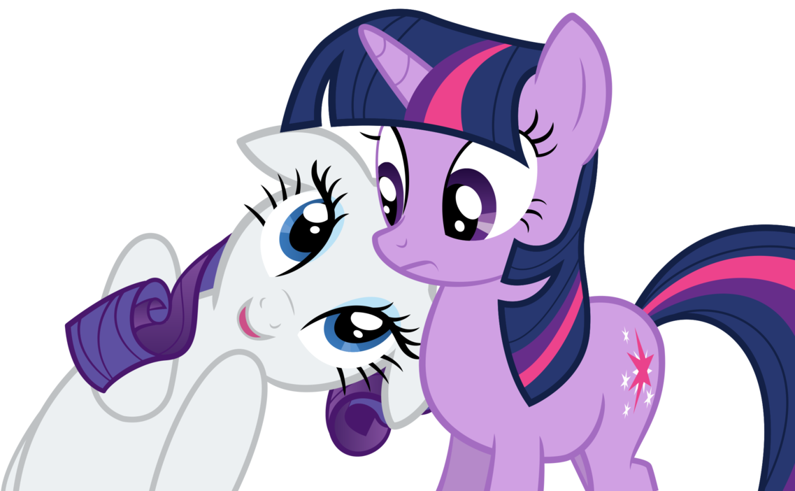 1137x702 Rarity And Twilight Vector