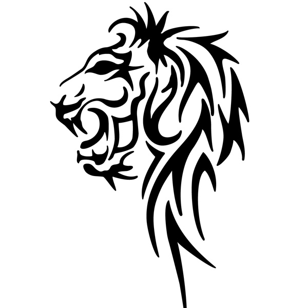 600x600 White Lion Clipart Abstract