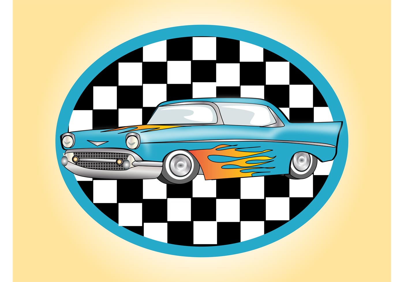 1400x980 Free Vector Hot Rod