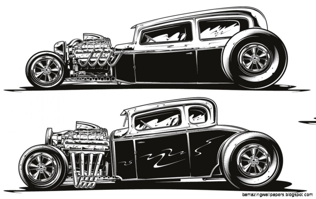 Rat Rod Vector At Getdrawings Free Download